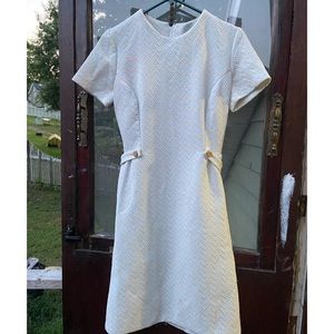 Vintage chevron pattern dress.